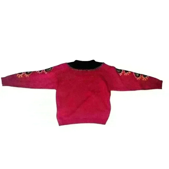 Vgt Rare Bogner Paisley Print Mock Neck Sweater Sz m Comfy Preppy Ski Snowboard - Picture 2 of 8